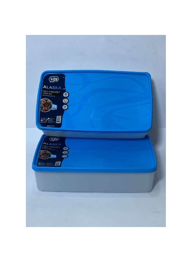 2000 Ml No-Frost Storage Box-blue